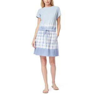 New C & C California Barbara Tie Dye Dolman Sleeve Pocket Jersey Dress size L